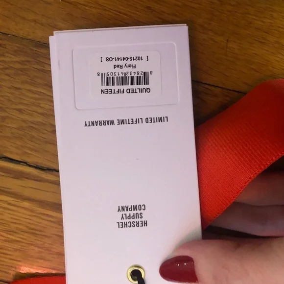 Herschel Fifteen Hip Pack Quilted Fiery Red - Picture 8 of 9